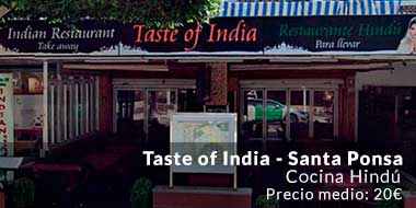 Restaurante Taste of India - Santa Ponsa Baleares
